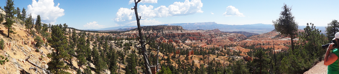 panorama of Sunrise Point in Bryce Canyon